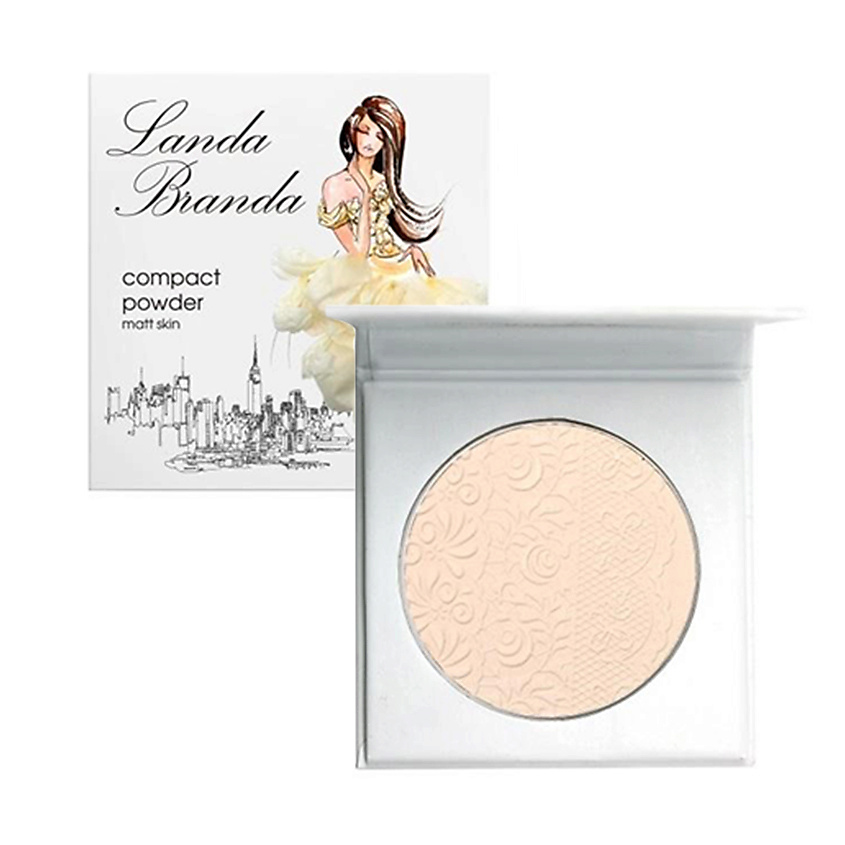 Изображение товара LANDA BRANDA Компактная пудра Матовая кожа, № 41 light beige 10 гр