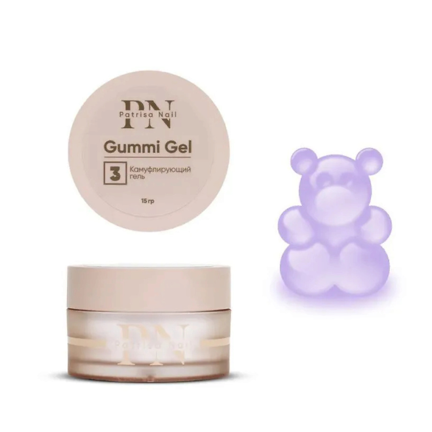Изображение товара Gummi Gel №3 Камуфлирующий гель высокой вязкости для ногтей Patrisa Nail 15 мл
