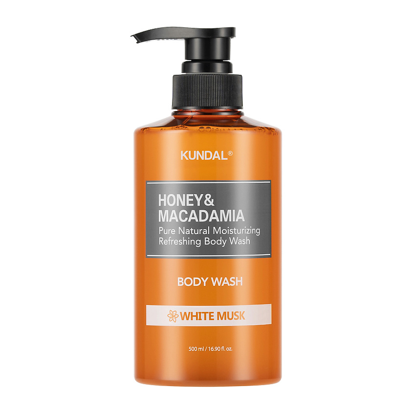 Изображение товара KUNDAL Гель для душа Белый мускус Honey & Macadamia Body Wash, 500 мл