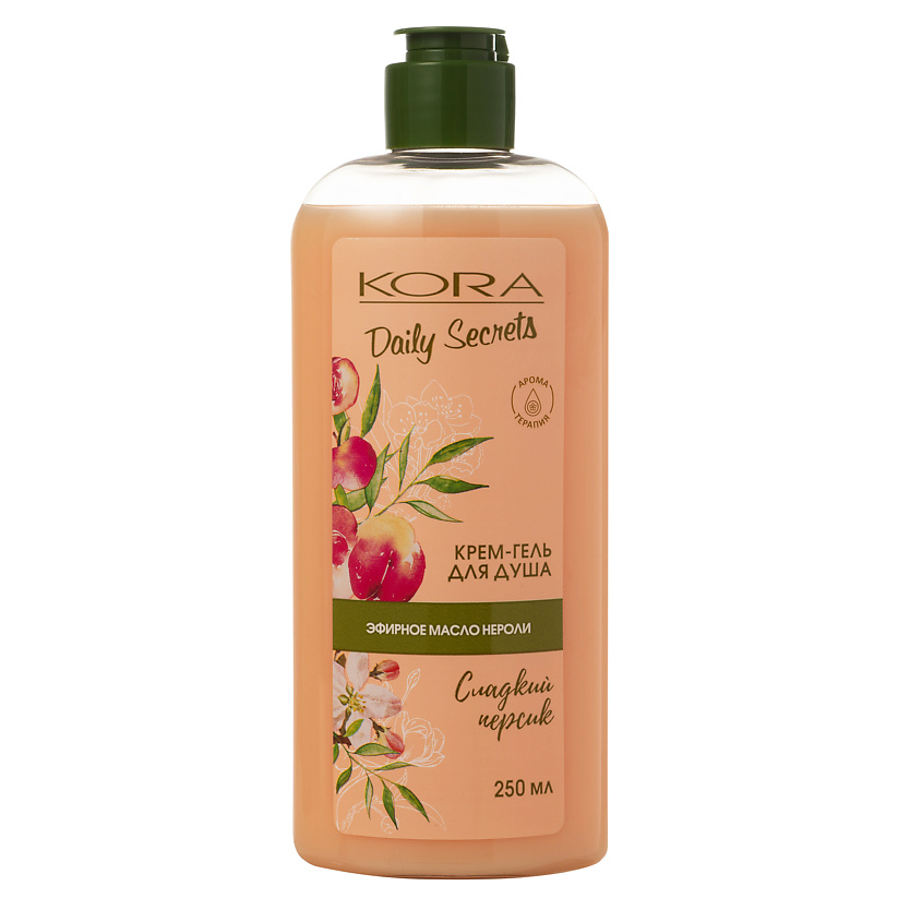 Изображение товара KORA Daily Secrets Крем-гель для душа Сладкий персик 250 мл Для всех типов кожи