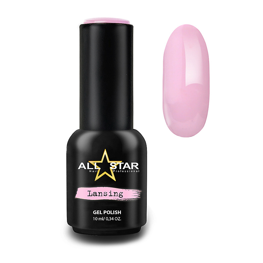 Изображение товара ALL STAR PROFESSIONAL Гель-лак для ногтей розово-лиловый пастель 160 цветов