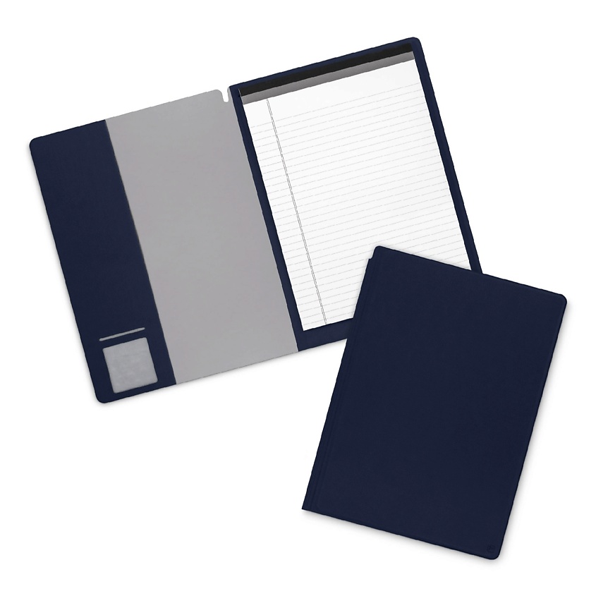 Изображение товара FLEXPOCKET Блокнот формата А4 с обложкой из экокожи и листами в линейку, цвет: Синий