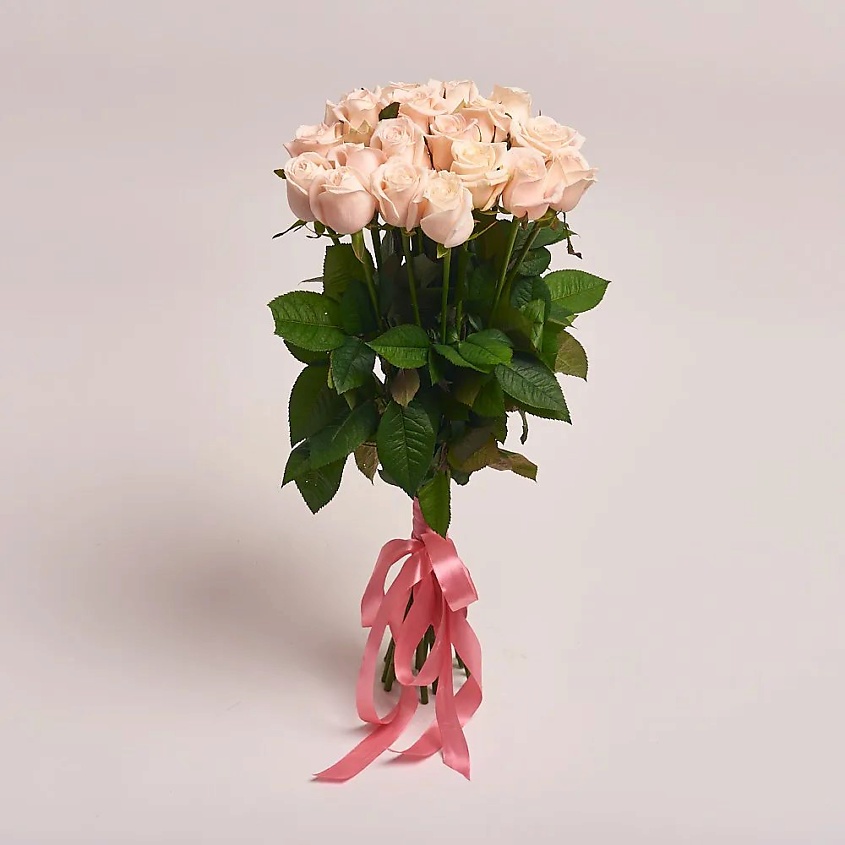 Изображение товара AZALIANOW ЦВЕТЫ. ПОДАРКИ. ДЕКОР Нежный букет из 19 кремовых роз 50 см, Букеты и композиции из живых цветов могут на несколько тонов отличаться от изображений. Часть цвета искажается в зависимости от настроек экрана.