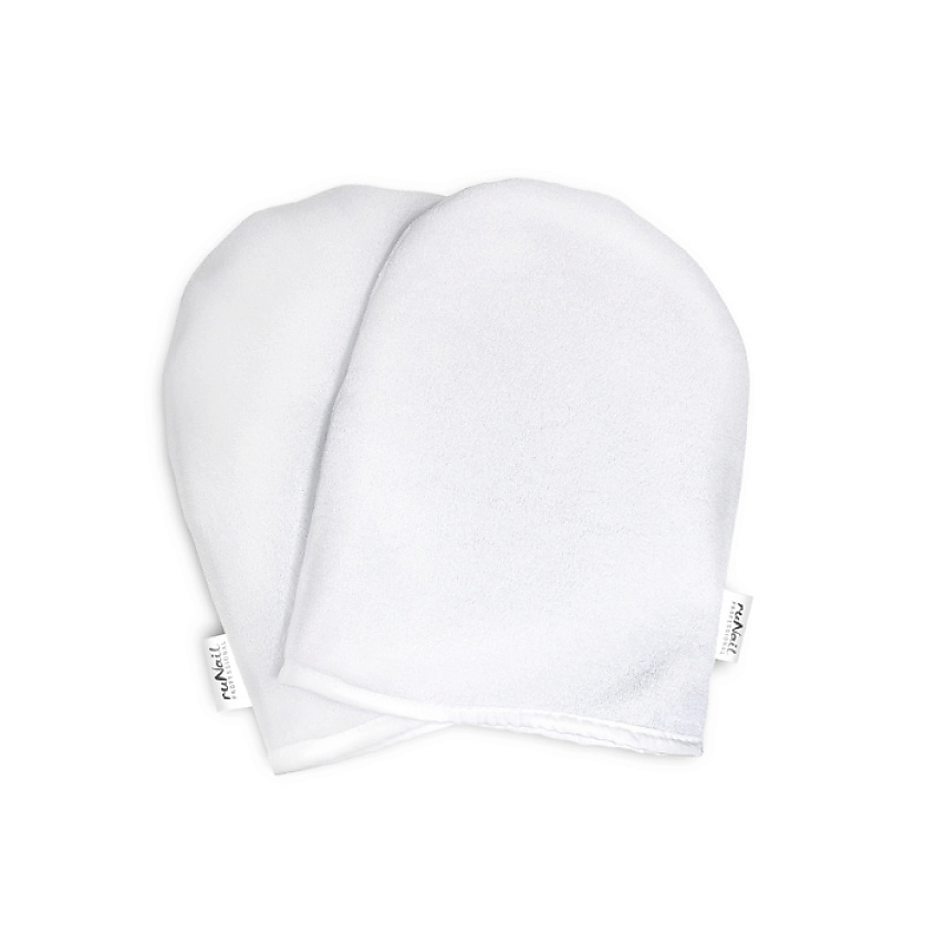 Изображение товара Косметические варежки RUNAIL PROFESSIONAL для парафинотерапии белые