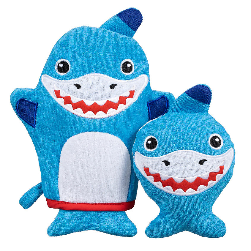 Изображение товара Мочалка MORIKI DORIKI SHARKS FAMILY Sponge set для детей с морскими акулами
