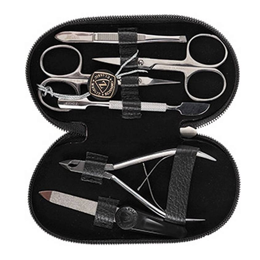 Изображение товара ZINGER Classic Маникюрный набор с молнией, чёрный, 1 шт.