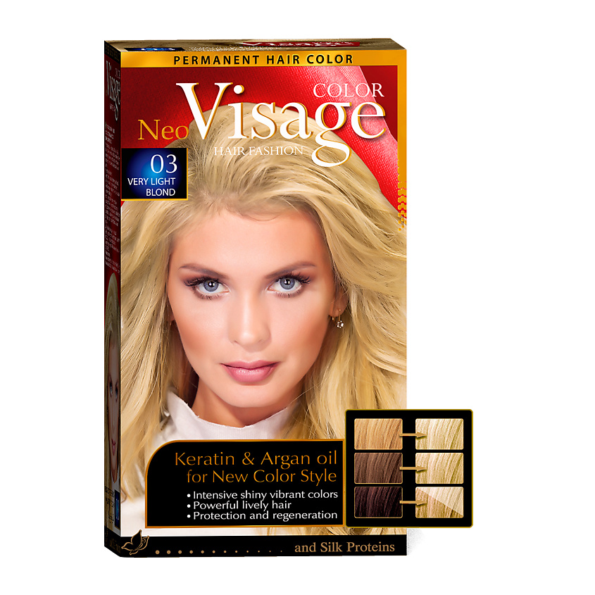 Изображение товара Краска для волос VISAGE COLOR HAIR FASHION Dark Ash Blond 12 стойкая стойкость седина