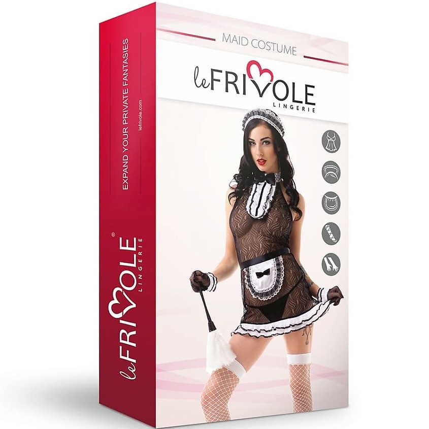 Изображение товара LE FRIVOLE Костюм Сексуальной прислуги, цвет: Черный, размер: 44