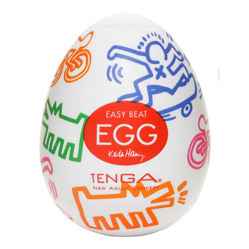 Изображение товара TENGA & Keith Haring Egg Мастурбатор яйцо Dance, цвет: Красный
