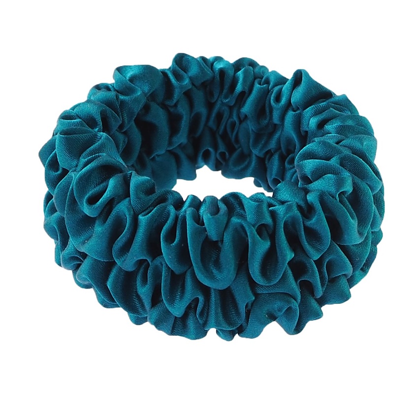 Изображение товара SILK MANUFACTURE Шёлковая резинка для волос SUPER TAIL, бирюзовый, Бирюзовый