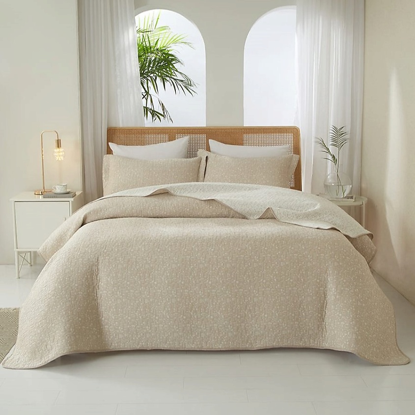 Изображение товара ARYA HOME COLLECTION Покрывало хлопковое 180x240 Crenate, 1 шт