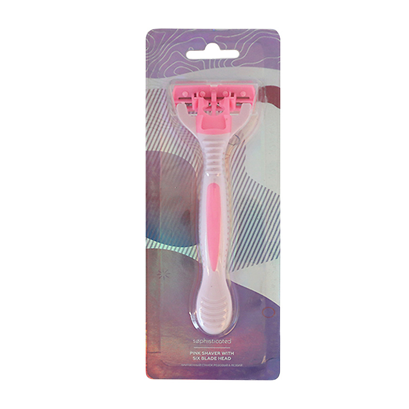 Изображение товара SOPHISTICATED Бритвенный станок розовый 6 лезвий, 1 станок