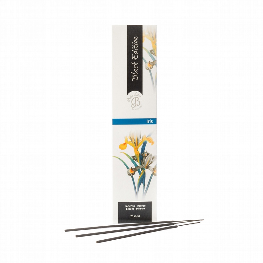Изображение товара Благовония BOLES D'OLOR Iris Black Edition 20 шт аромат свежести и индивидуальности