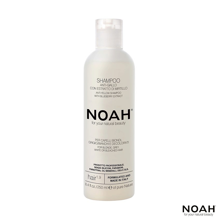 Изображение товара NOAH FOR YOUR NATURAL BEAUTY Шампунь для волос против желтизны с экстрактом черники, 250 мл