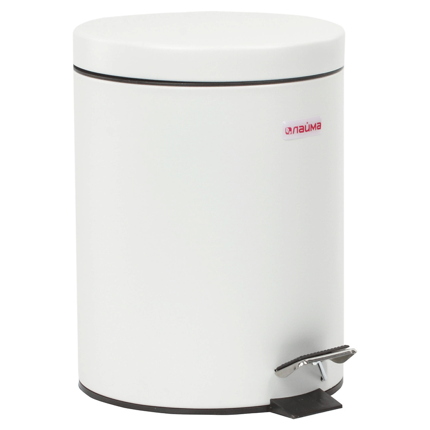 Изображение товара Ведро-контейнер для мусора 5л ЛАЙМА Classic с педалью металл