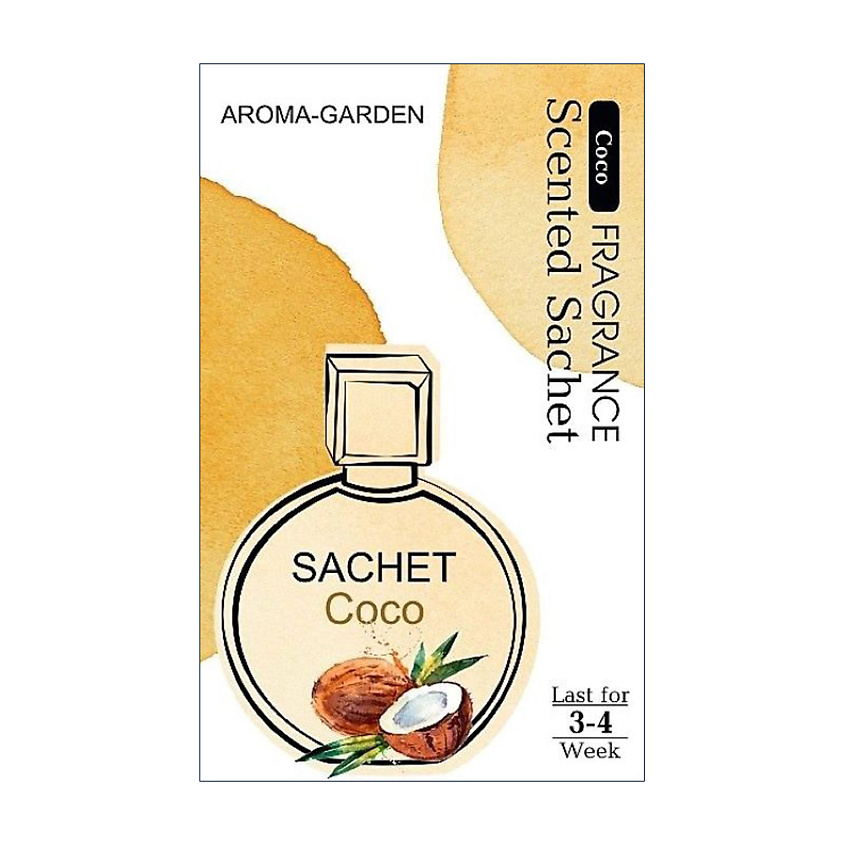 Изображение товара АРОМАТИЗАТОР-САШЕ ДОМашний аромат Кокос AROMA-GARDEN 1 шт.