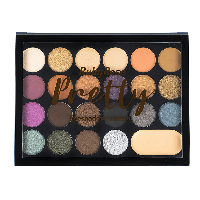 Изображение товара RUBY ROSE Палетка теней для век Pretty, Коричневый