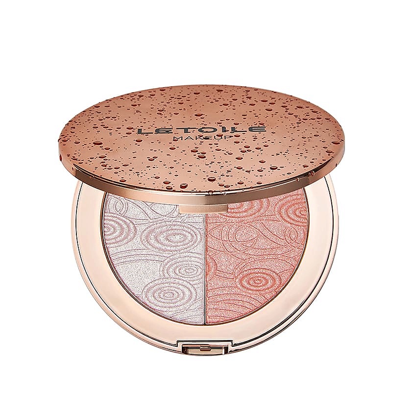 Изображение товара ЛЭТУАЛЬ Хайлайтер дуо для лица и зоны декольте Highlighter Duo For Face And Decollete, 14 г