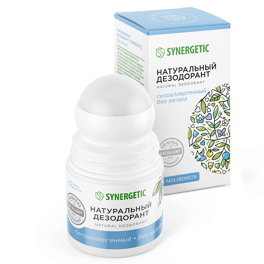 Изображение товара Натуральный без запаха дезодорант SYNERGETIC 50 мл для всех типов кожи