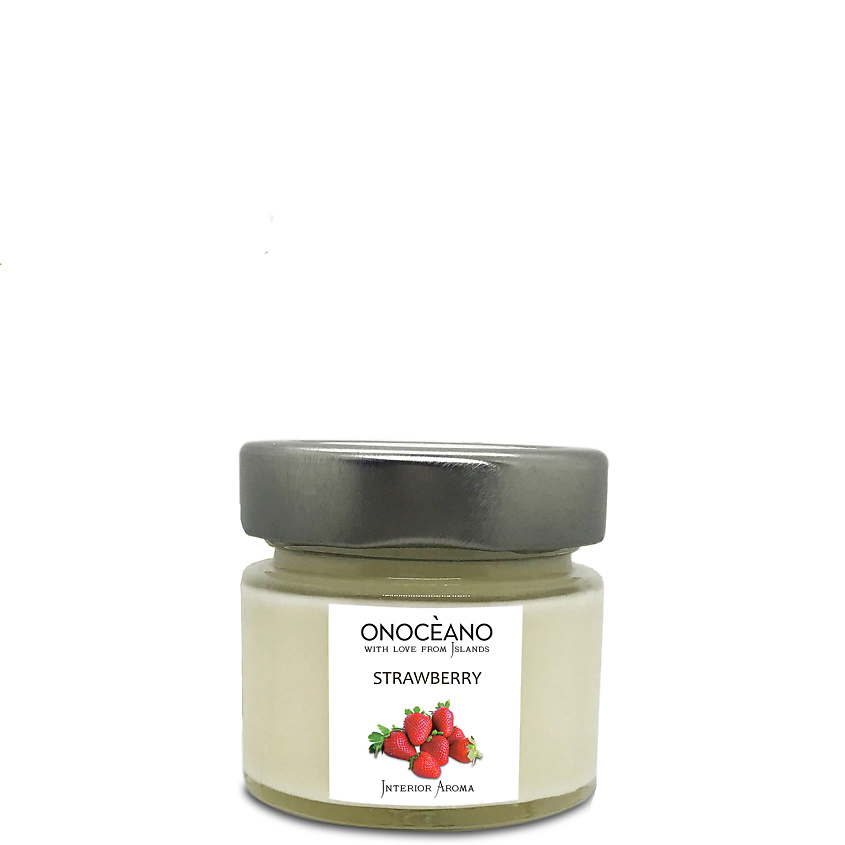 Изображение товара ONOCEANO Свеча ароматическая Клубника, 100 мл