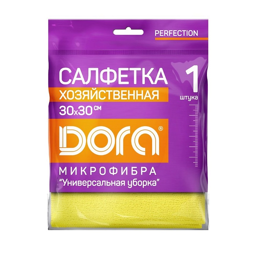 Изображение товара DORA Салфетка из микрофибры Универсальная, 1 шт.; размер 30х30