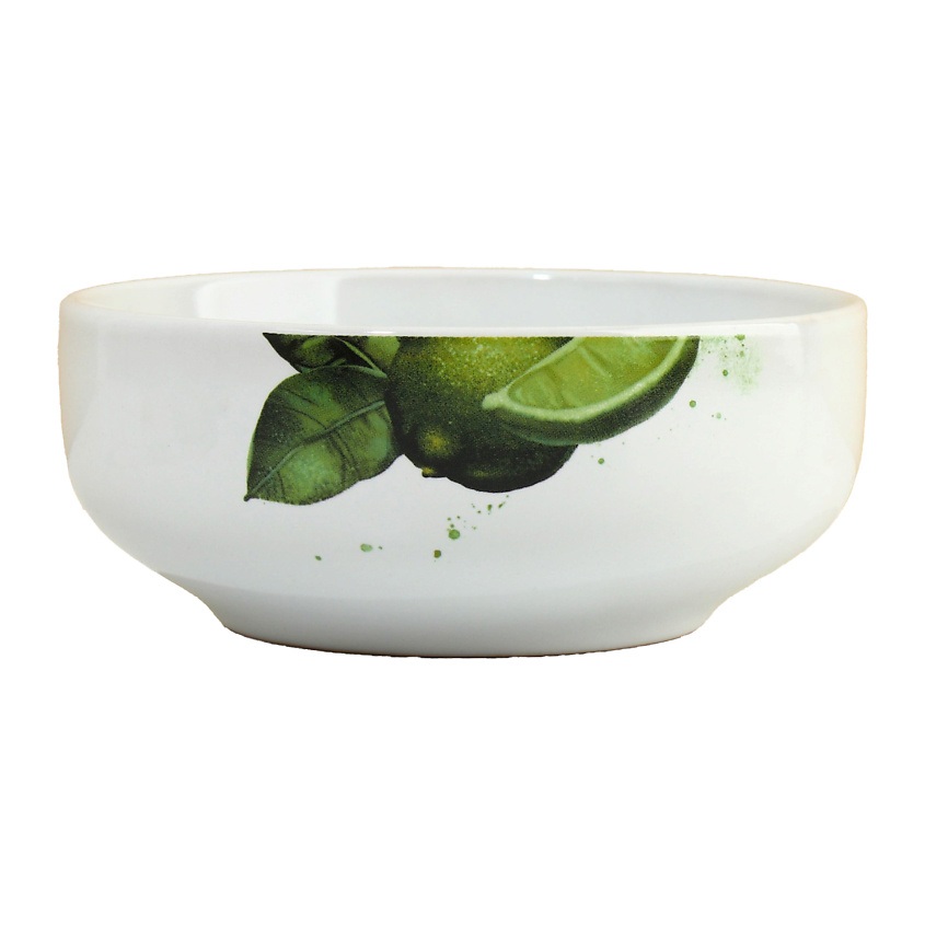 Изображение товара Глубокая керамическая тарелка Сочный лайм 14,5 см 550 мл яркий дизайн