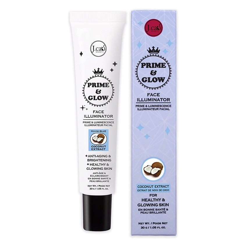 Изображение товара J. CAT BEAUTY Хайлайтер Prime&Glow, 102 Blue 30 г