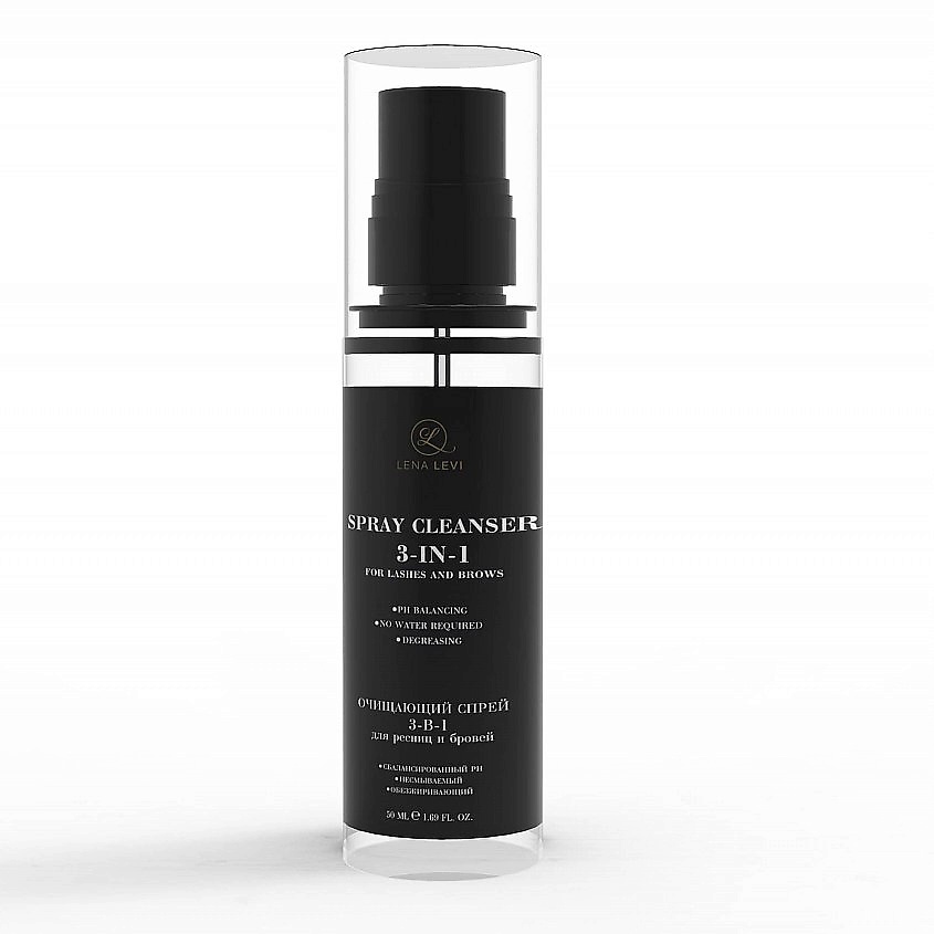Изображение товара LENA LEVI Очищающий спрей для бровей и ресниц 3 в 1, 50 мл