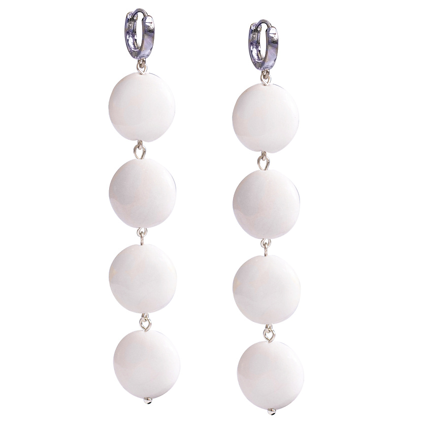 Изображение товара KOSHIKA Серьги красные Го, цвет: Белый