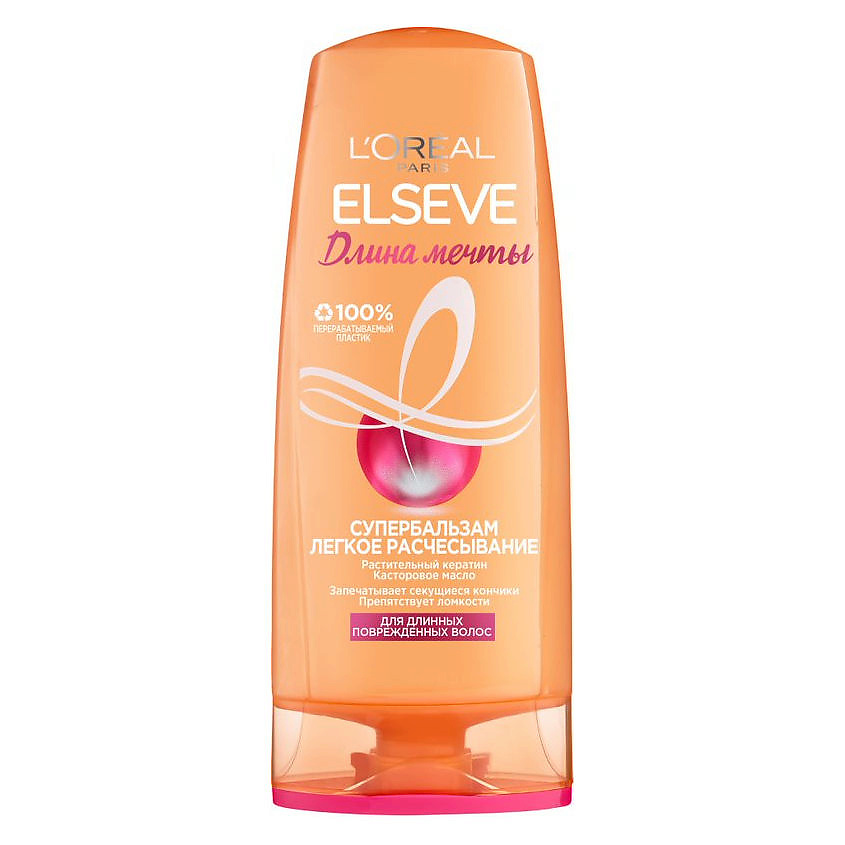 Изображение товара ELSEVE Супербальзам Легкое Расчесывание "Длина Мечты", для длинных поврежденных волос Dream Length, 200 мл