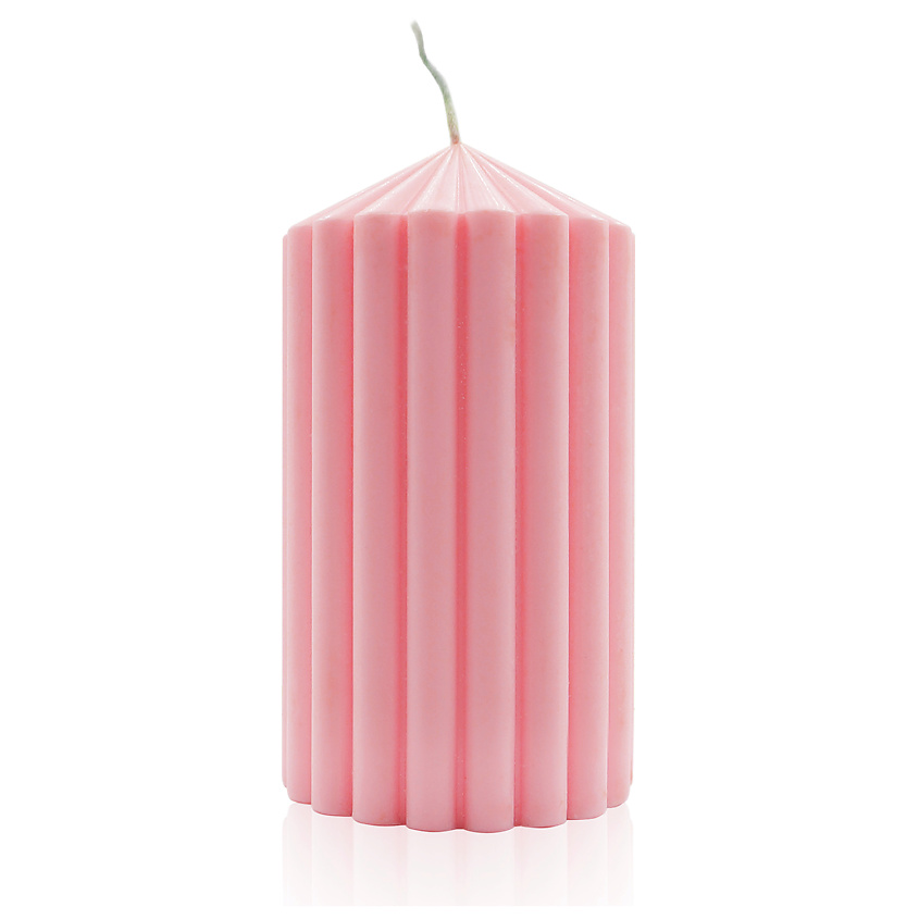 Изображение товара VENEW Свеча декоративная Amelia 125, цвет: Розовый, 1 шт
