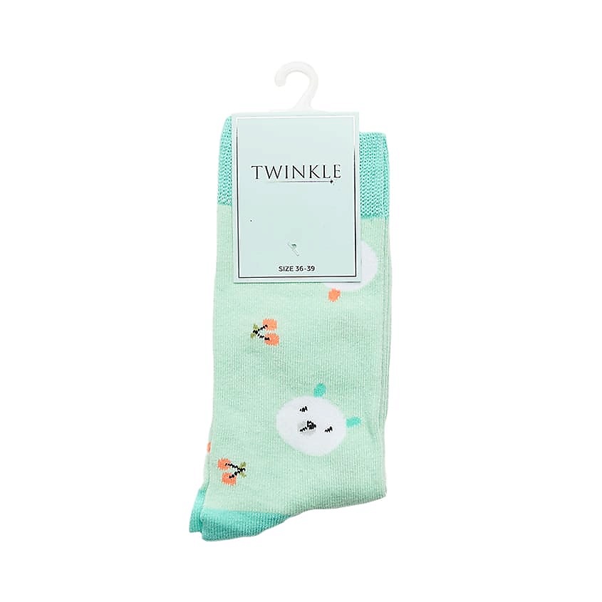 Изображение товара TWINKLE Носки женские, модель: TEDDY, цвет: бирюзовый, размер 36-39