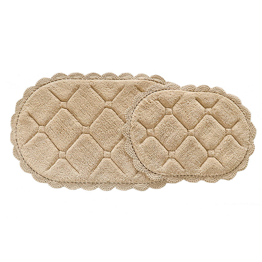 Изображение товара Кружевные хлопковые коврики для ванной Brianna S и M капучино SOFI DE MARKO