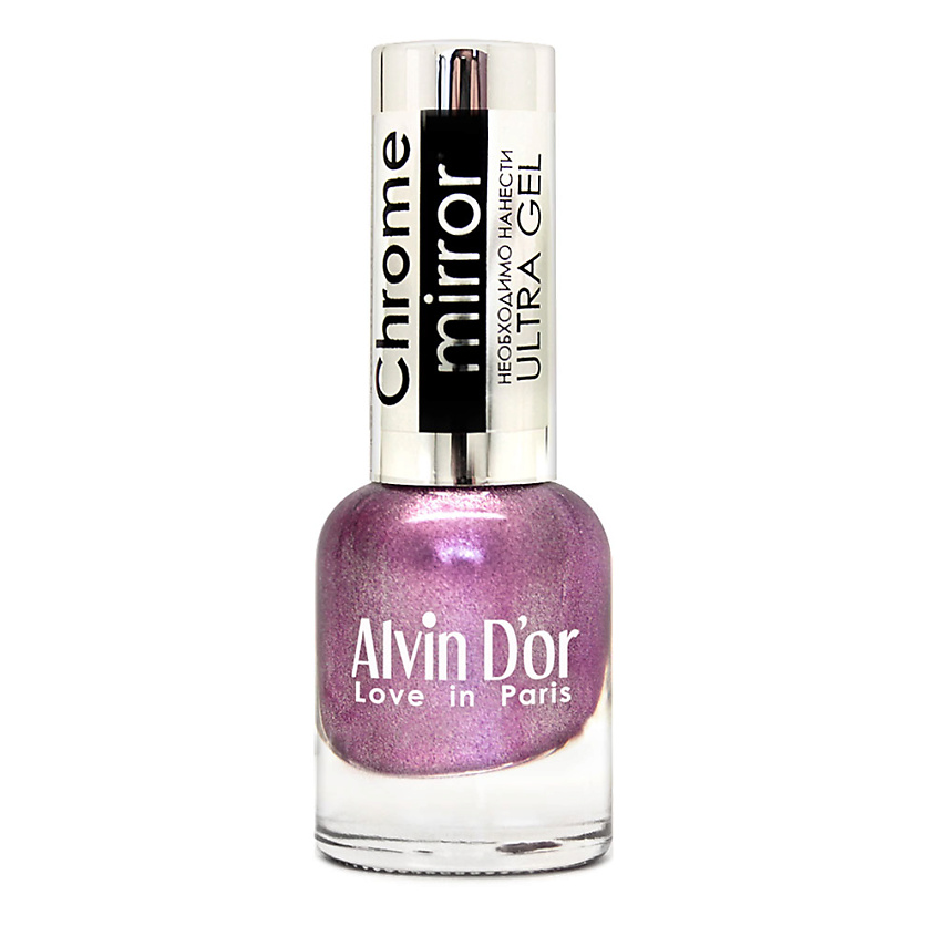 Изображение товара ALVIN D’OR Лак для ногтей CHROME MIRROR, 12 Зеркальная орхидея