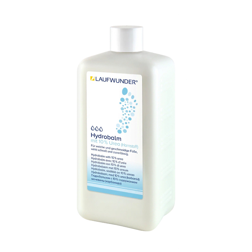 Изображение товара LAUFWUNDER Бальзам для ног интенсивно увлажняющий с 10% мочевины HYDROBALM UREA, 500 мл