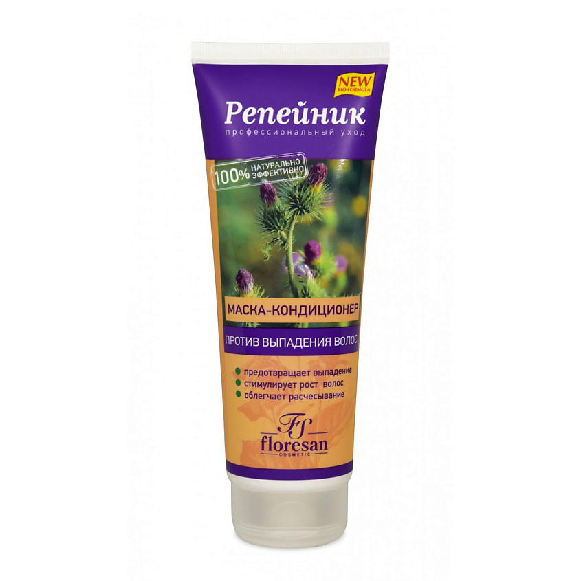 Изображение товара FLORESAN Маска-кондиционер против выпадения волос серии Репейник, 250 мл