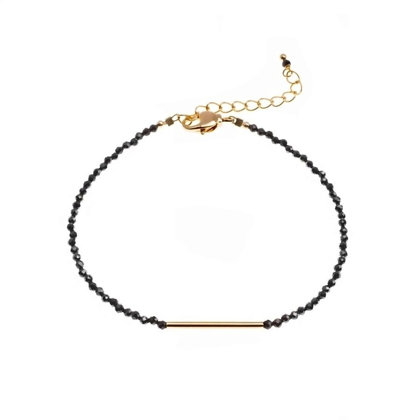 Изображение товара MORZA Браслет из черной шпинели в ювелирной огранке, цвет: Черный, размер: 15