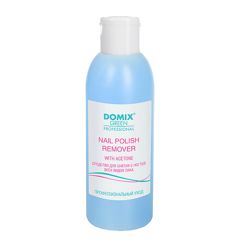 Изображение товара DOMIX NAIL POLISH REMOVER WITH ACETONE Средство для снятия всех видов лака с ацетоном DGP, 200 мл