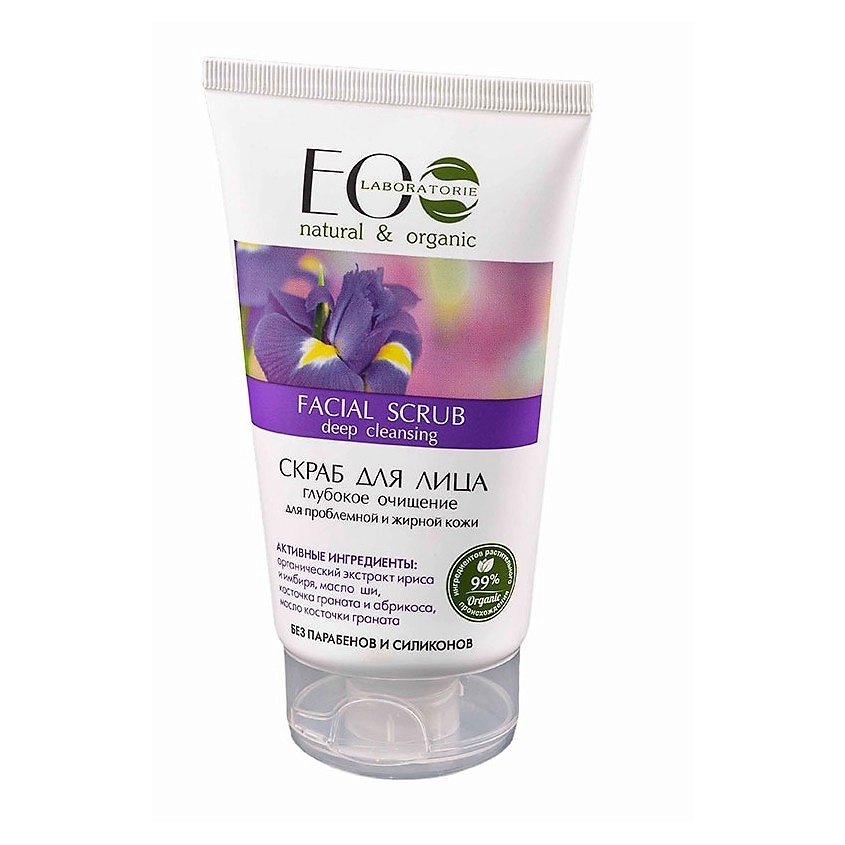 Изображение товара EO LABORATORIE Скраб для лица "Глубокое очищение" для проблемной и жирной кожи, 150 мл