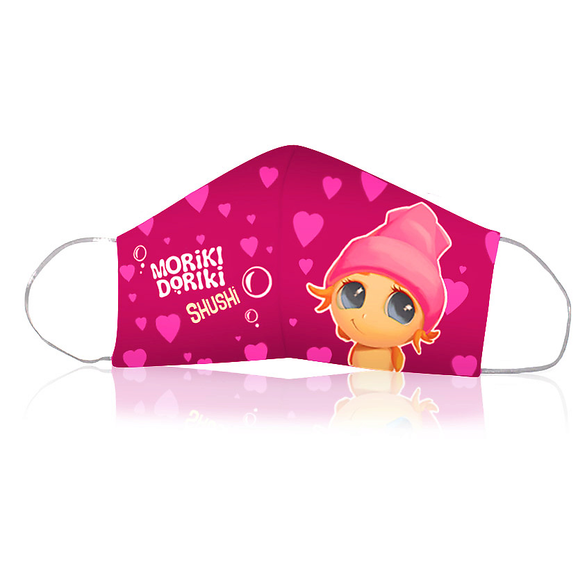 Изображение товара MORIKI DORIKI Текстильное изделие для детей и подростков: повязка многоразовая двухслойная SHUSHI, 1 шт.