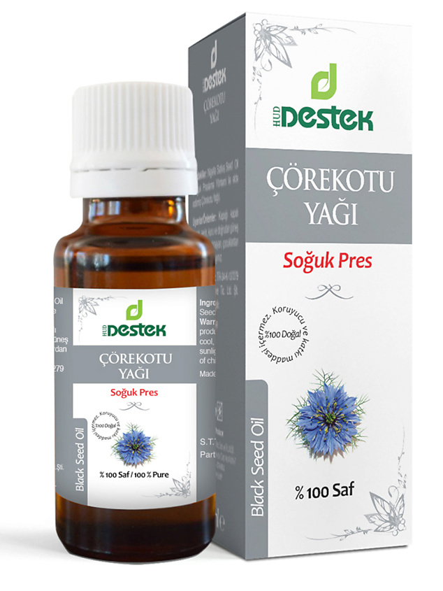 Изображение товара DESTEK Косметическое масло чёрного тмина для лица, для рук, для тела и волос, 50 мл