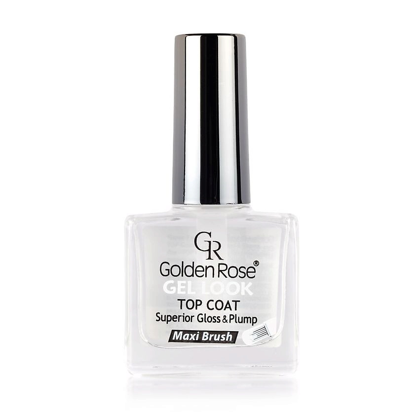 Изображение товара GOLDEN ROSE Лак Gel Look Top Coat Верхнее покрытие, Прозрачный