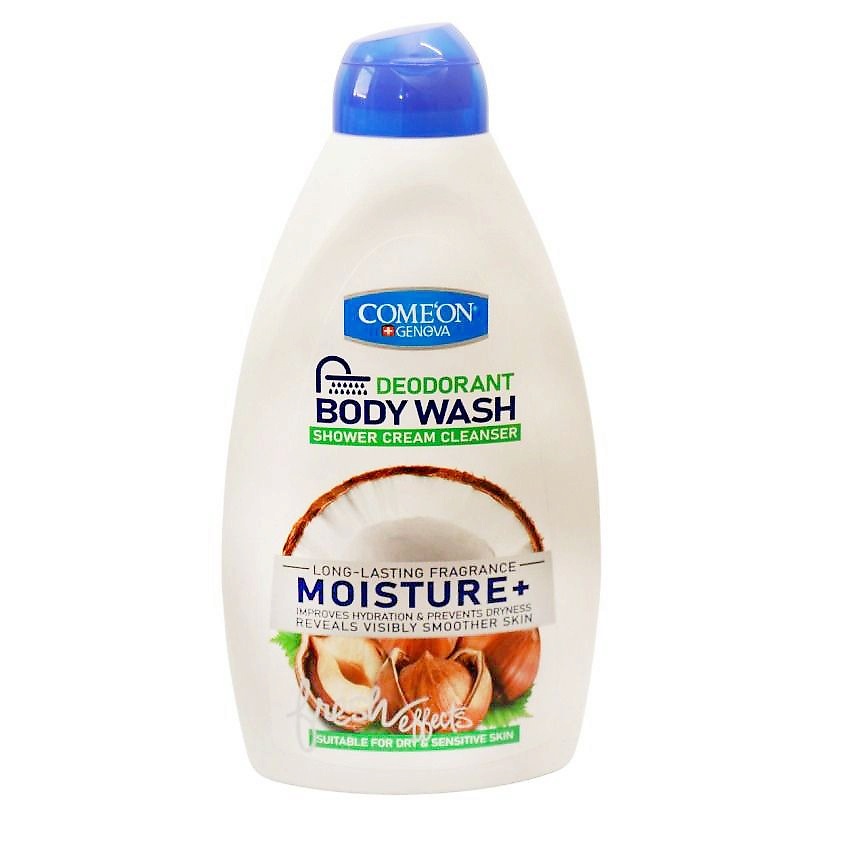 Изображение товара COME'ON Крем-гель для душа с экстрактами кокосового и орехового масла, 510 мл