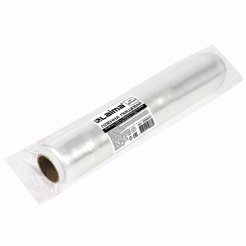 Изображение товара Пищевая пленка 300 мм х 200 м LAIMA для упаковки продуктов