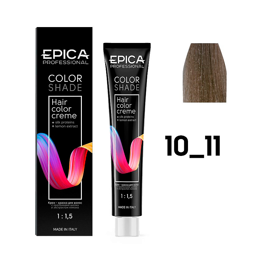 Изображение товара EPICA PROFESSIONAL Крем-краска Colorshade 10.11 светлый блондин пепельный 100 мл