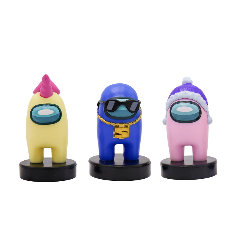 Изображение товара AMONG US Набор фигурок-штампиков 3 серия (герой единорог), 1 шт