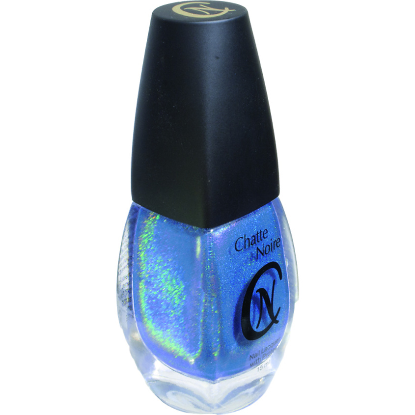 Изображение товара Лак для ногтей CHATTE NOIRE Радуга Gold с голографическим эффектом, синий 15 мл