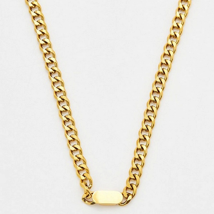 Изображение товара Колье CHAIN от PABUR золотой стильное украшение для женщин