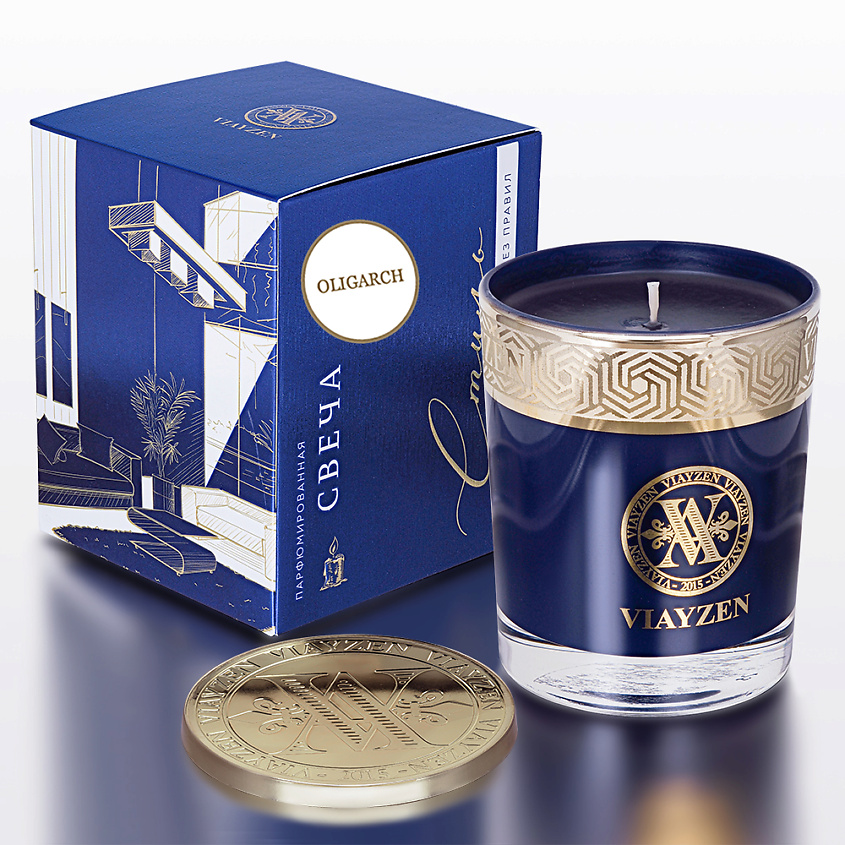Изображение товара VIAYZEN Ароматическая свеча Oligarch, 200 г