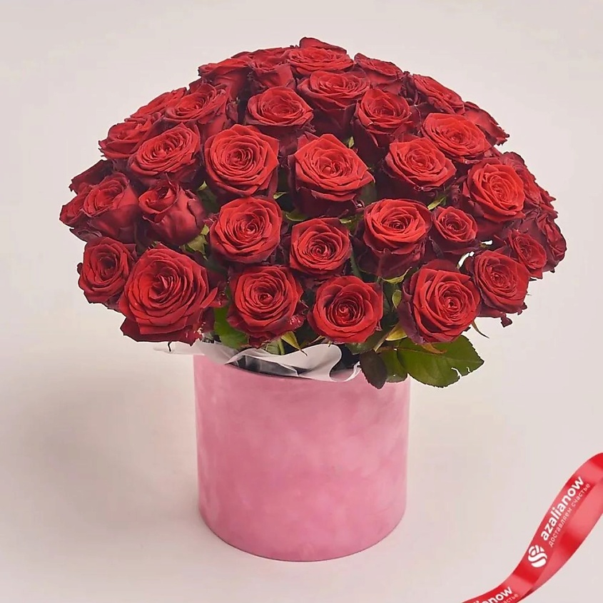 Изображение товара Букет из 51 красной розы в коробке для подарка на любой праздник